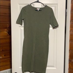 Lula Roe army green dress